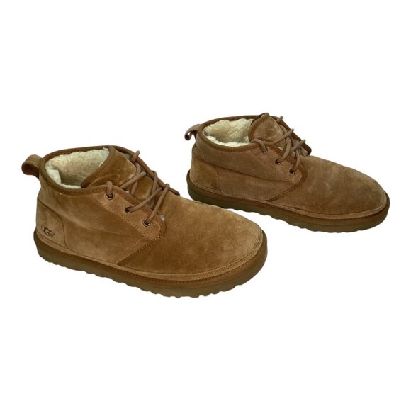 UGG Neumel Tan Suede Lace‎ Up Chukka Boots Men's size 10 - Picture 1 of 6